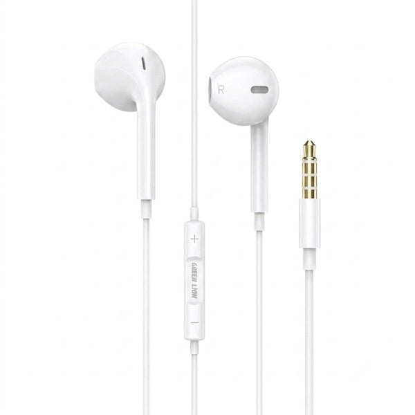 Green Lion Stereo Earphones with 3.5mm