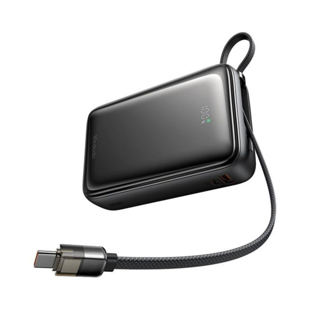 MCDODO MC-6370 65W Digital Display 20000mAh 1C+1A Mini Power Bank Built-in Cable