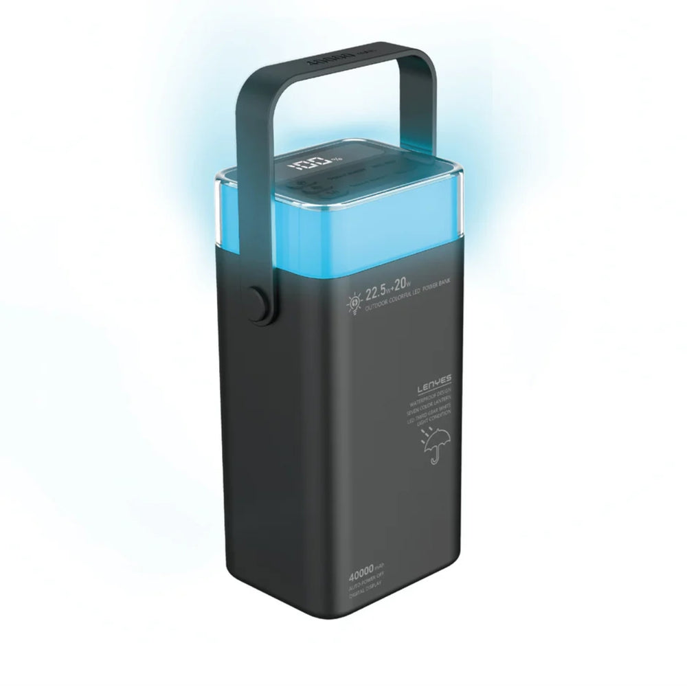 LENYES Power Bank 40000mAh with Fast Charging and Dual USB-C Ports