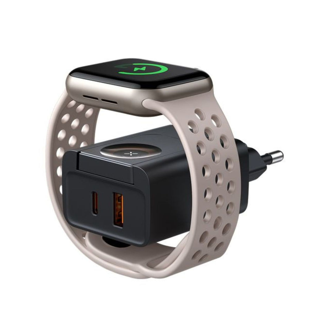 MCDODO CH-3700 2 in 1 30W Travel Charger With Built-in Apple Watch Charge