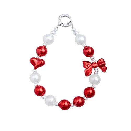 PICOCICI Stremer Bow Peach Mobile Charm