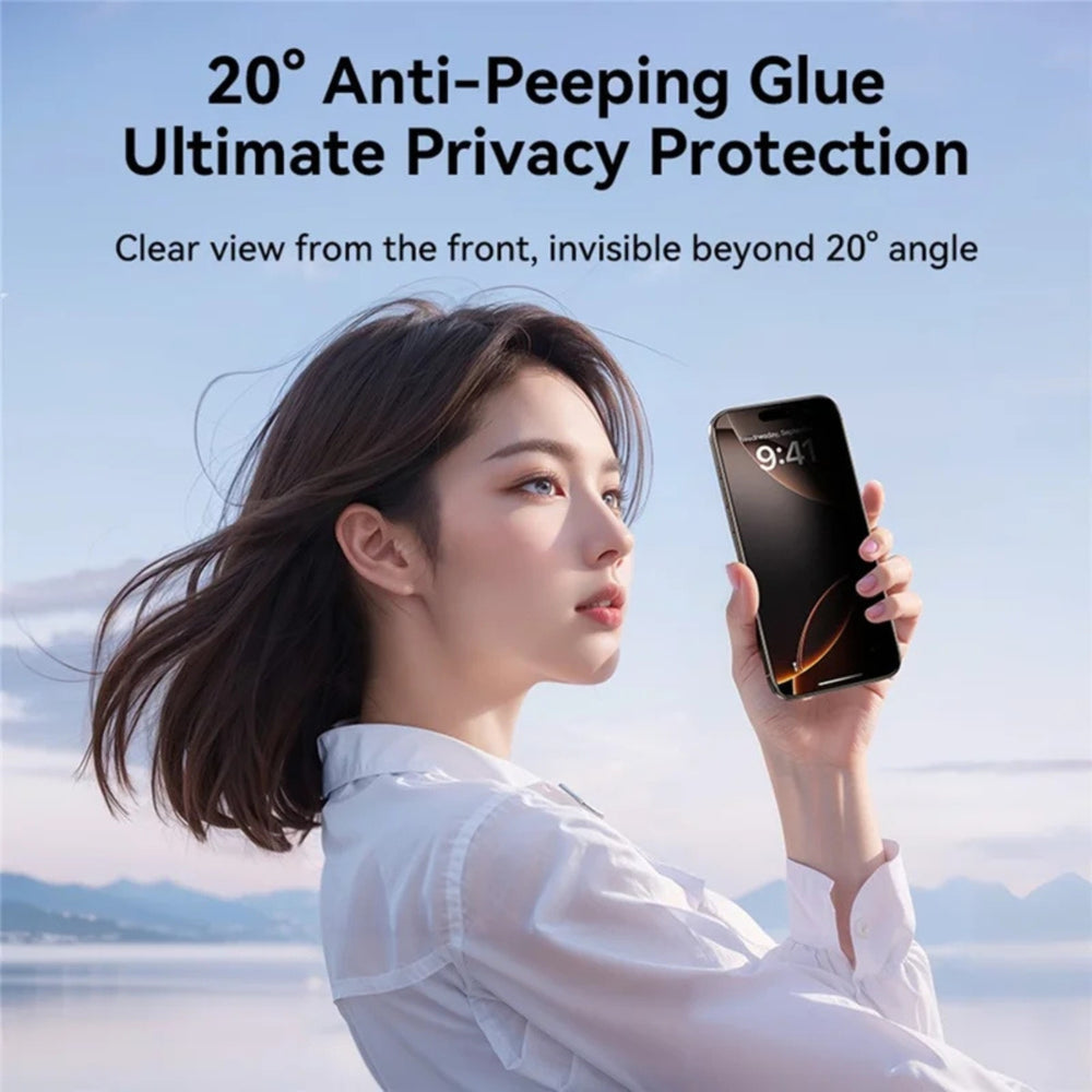 JOYROOM iPhone 17 Series Tempered Glass Screen Protector (Privacy+Dustproof)