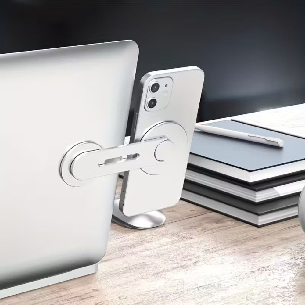 Aluminum Alloy MagSafe Flip Phone Laptop Holder