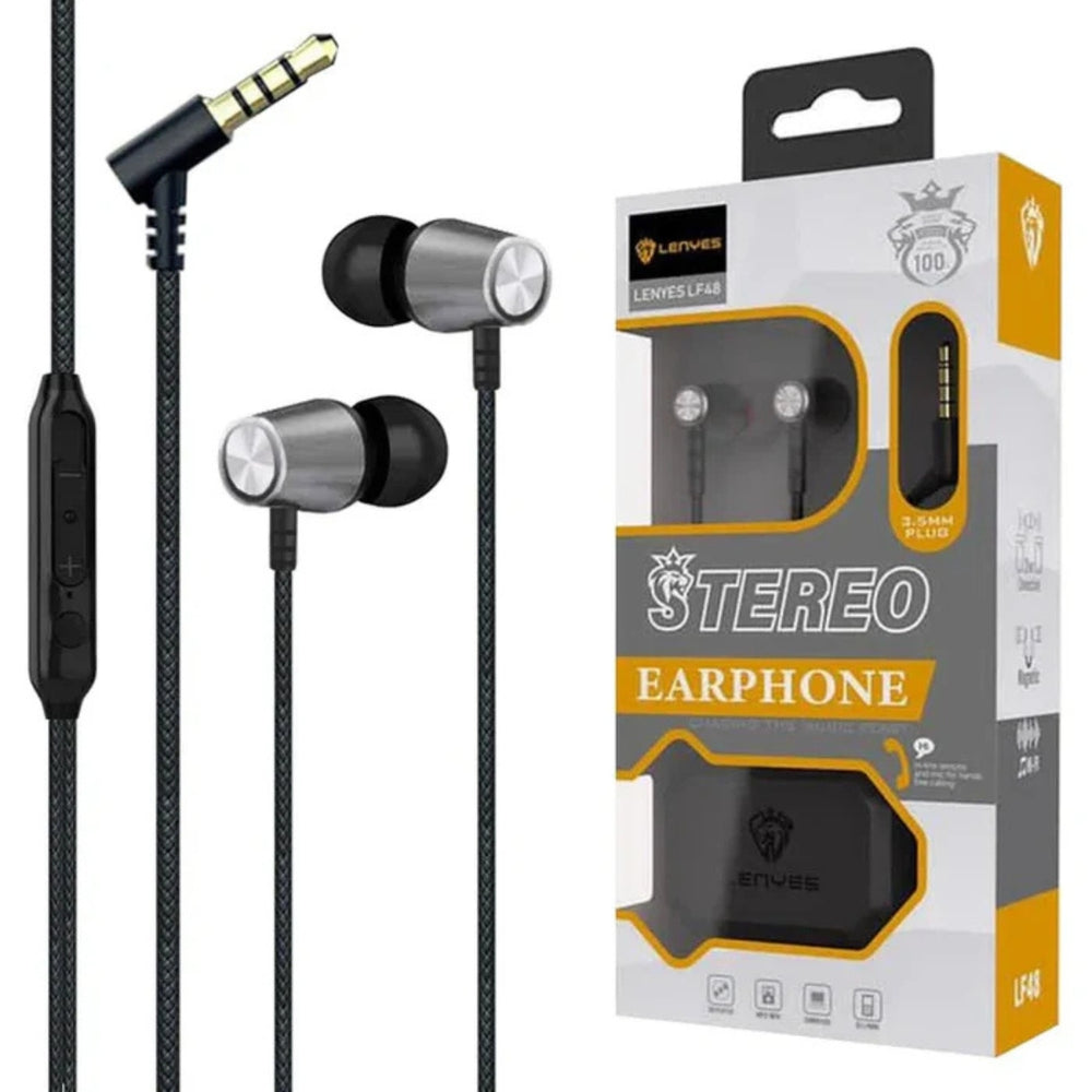 LENYES Wired Earphones with Stereo Sound & Comfort LF48