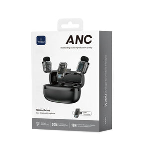 WiWU Dual Wireless Lavalier Microphone WM008