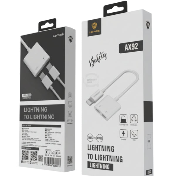 LENYES Lightning+3.5mm Adapter for iPhone AX93