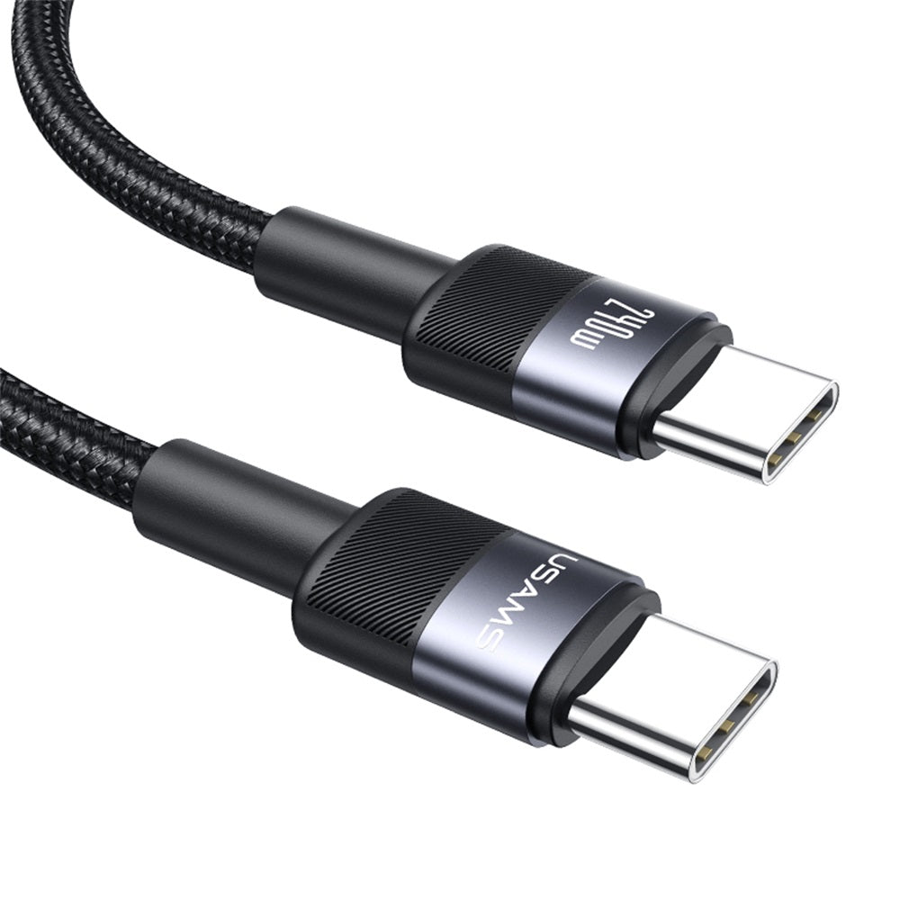 USAMS SJ727 240W Aluminum Alloy Data Cable Type-C To Type-C - SY Series 1.2M