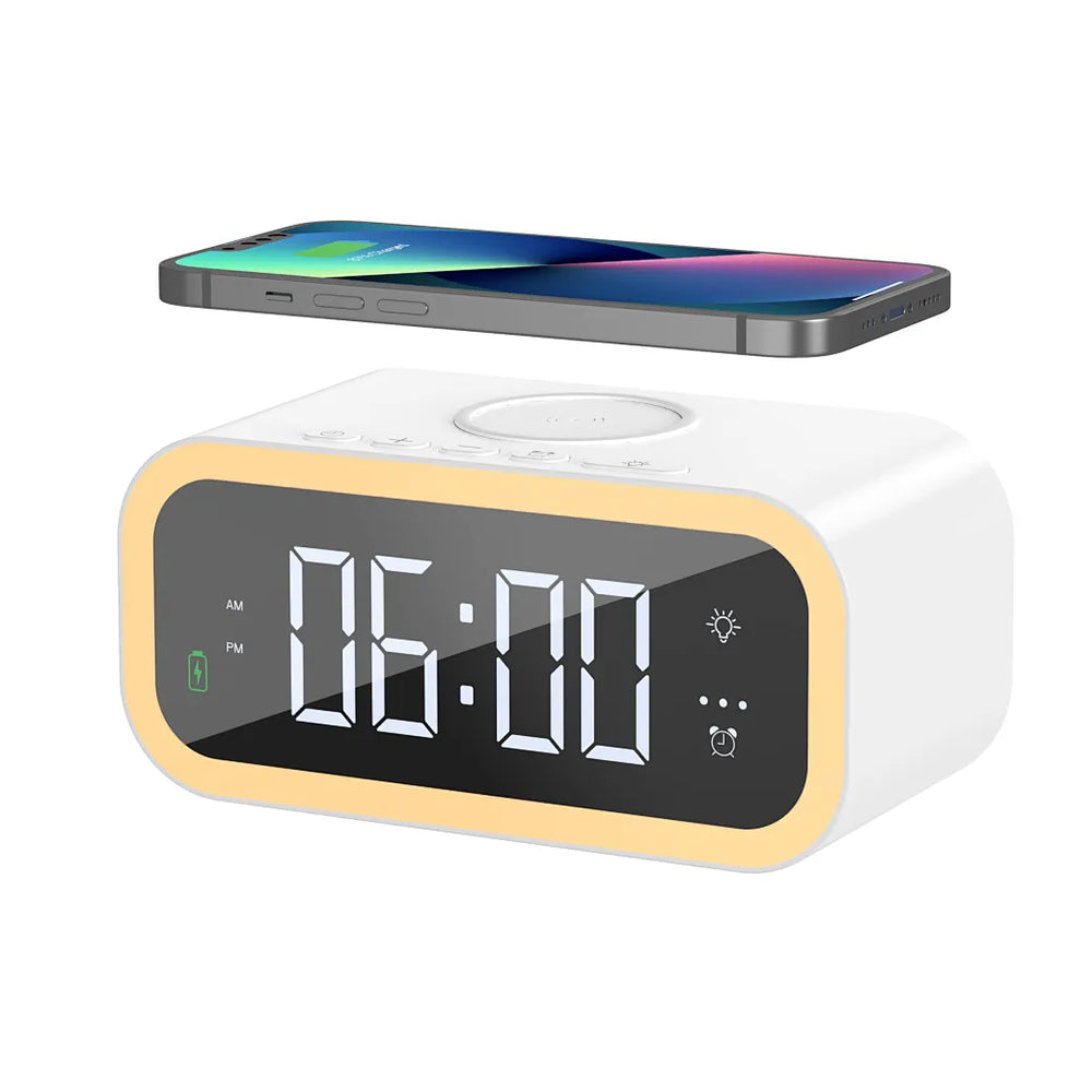 WIWU Wi-W015 2-IN-1 Wireless Charger & Alarm