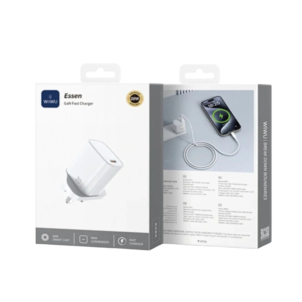 WiWU Essen GaN Fast Charger Adapter (20W) Wi-G007