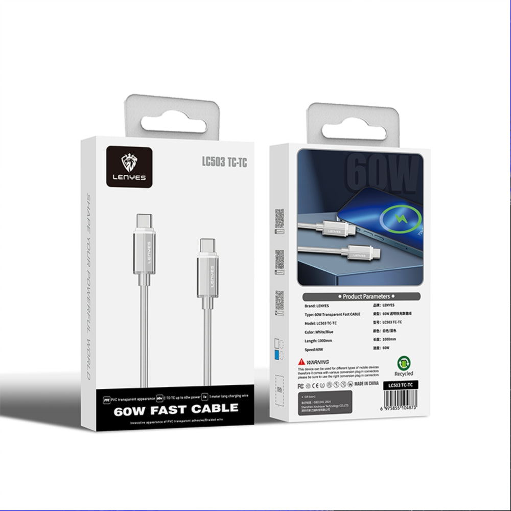 LENYES Transparent Fast Charger C-L LC503