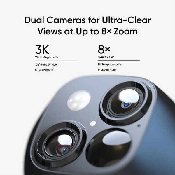 Anker Eufy S340 Wireless Outdoor Security Camera with Dual Lens and Solar Panel