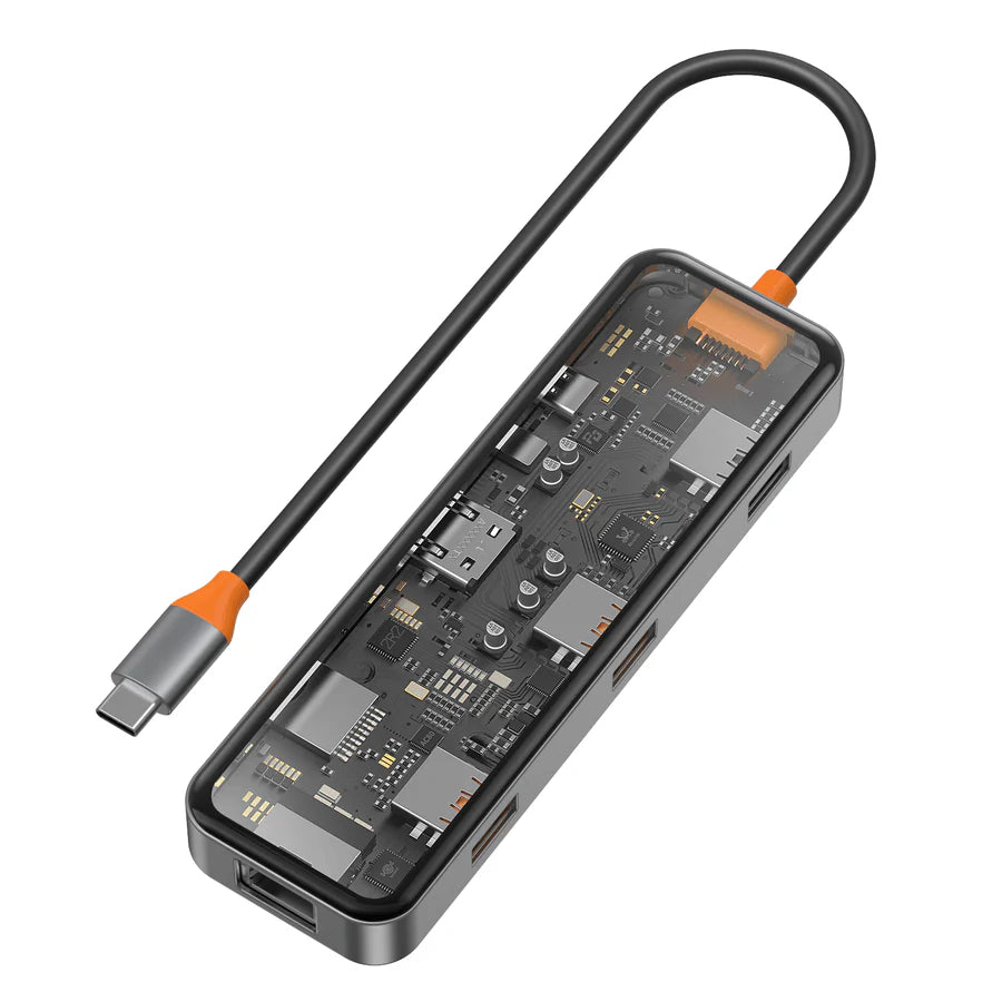 WIWU Cyber 8 in 1 Type-C Hub 100W