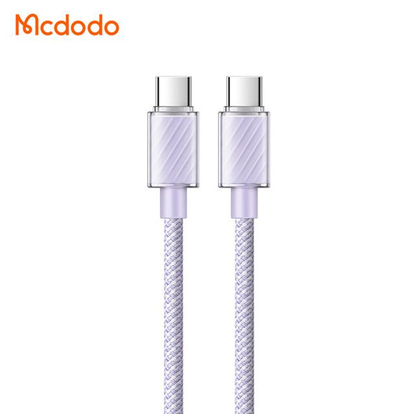 MCDODO CA-3670 100W Type-C to Type-C Transparent Data Cable 1.2m