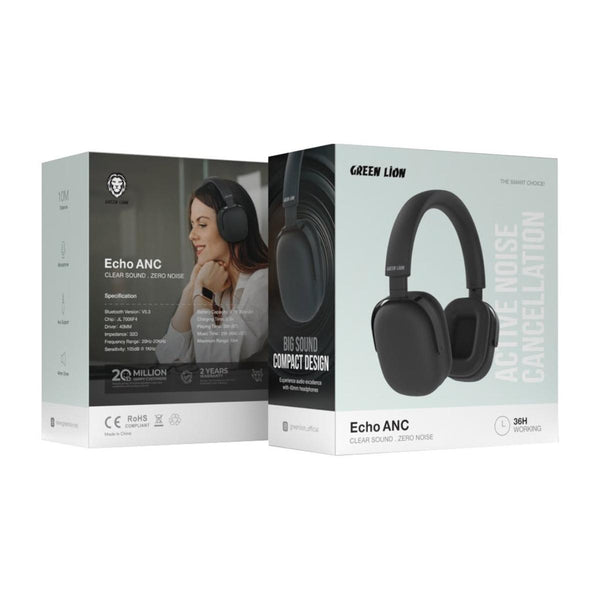 Green Lion ECHO ANC Zero Sound. Zero Noise Headphone