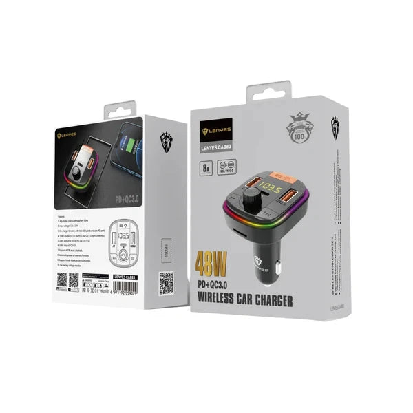 LENYES CA883 Car Bluetooth FM Transmitter