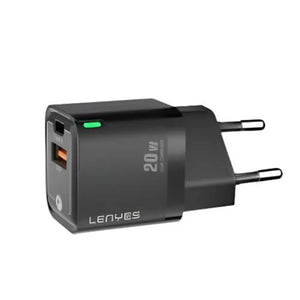 LENYES GaN 20W Fast Charger with USB & Type-C Port LCH55
