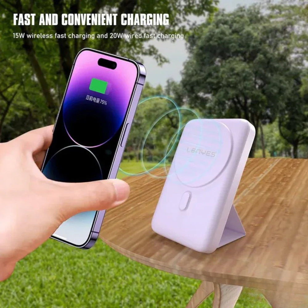 LENYES 10,000mAh Magnetic Power Bank Compactable 20W PD PW122D
