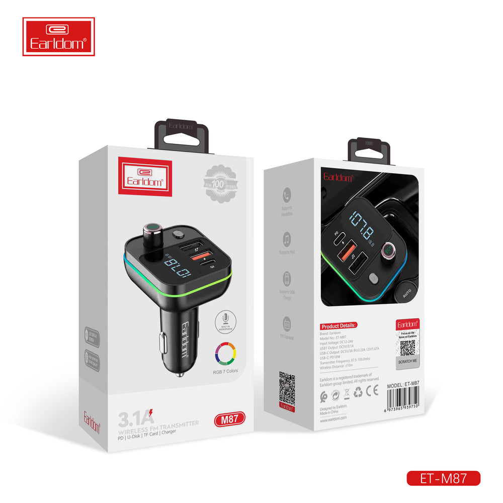 Earldom ET-M87 Bluetooth Car Mp3