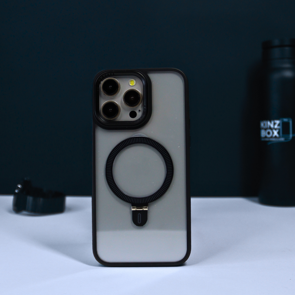 Clear iPhone Case with Colored Magsafe Ring