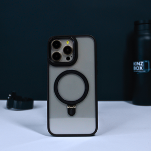 Clear iPhone Case with Colored Magsafe Ring