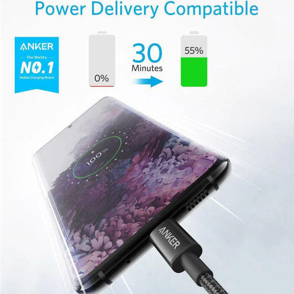 ANKER Nylon USB-C to USB-C 2.0 Cable A8752H11