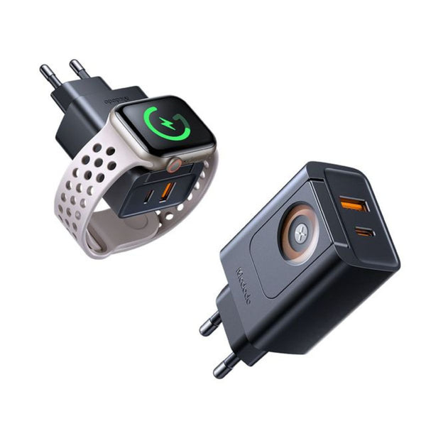 MCDODO CH-3700 2 in 1 30W Travel Charger With Built-in Apple Watch Charge