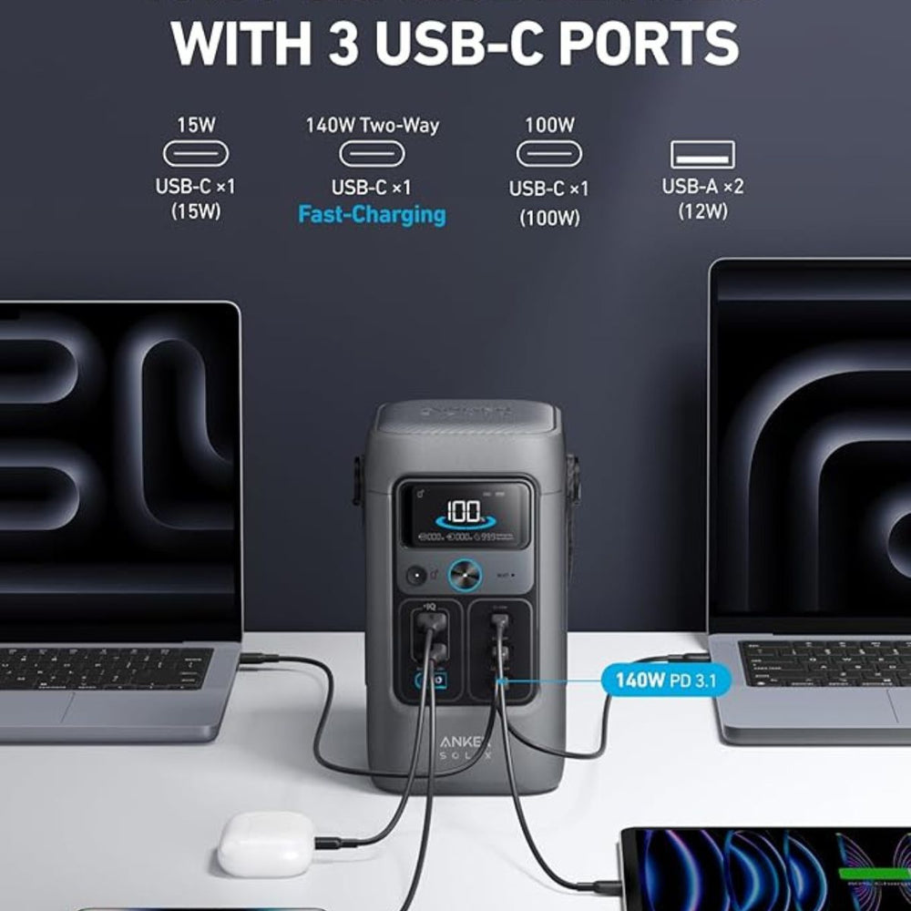 ANKER SOLIX C200 DC Portable Power Station A17270Z1
