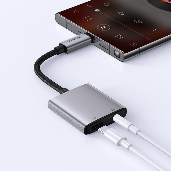 MCDODO CA-5050 2 in 1 USB-C to USB-C+3.5mm Audio Adapter