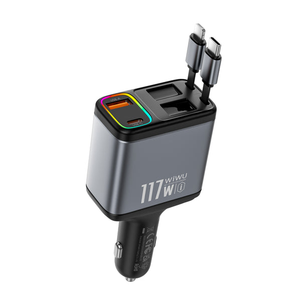 WIWU 117W Exeed A+2C+L Fast Car Charger Wi-QC027