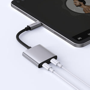 MCDODO CA-5570 2 in 1 USB-C to Dual USB-C Audio Adapter
