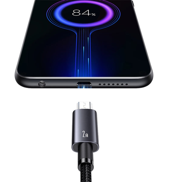 USAMS US-SJ668 Micro 2A Aluminum Alloy Fast Charging & Data Cable-Sufeng Series 1.2M