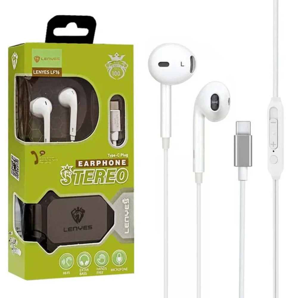 LENYES Type-C Wired Earphones LF76