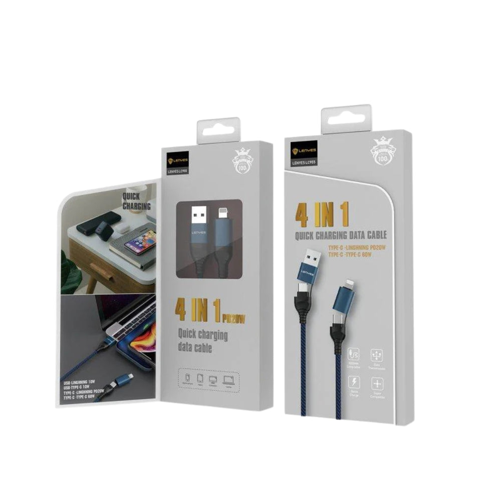 LENYES 4in1 Fast Charging Cable LC955