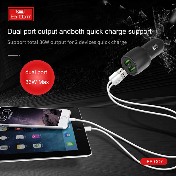Earldom ES-CC7 Dual USB Car Charger