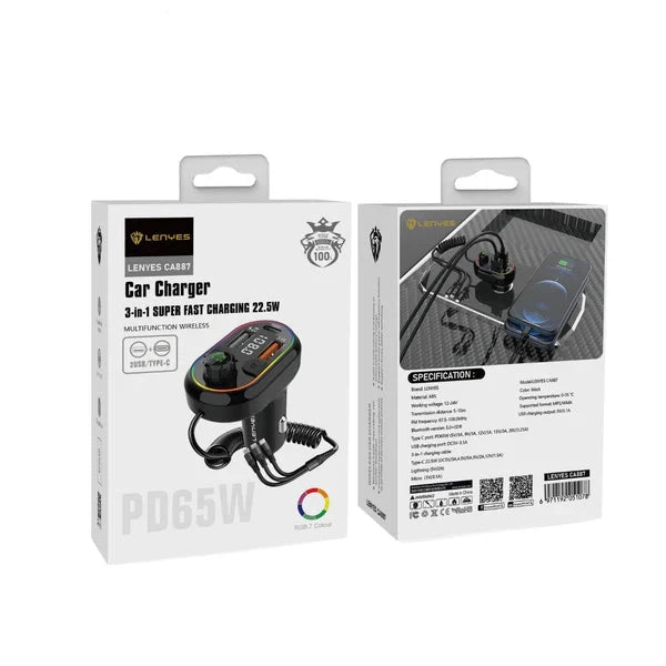 LENYES CA887 3in1 Car Charger