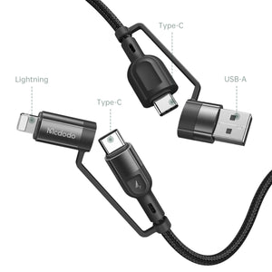 MCDODO CA-8070  4 in 1 60W Fast Charge Data Cable 1.2m
