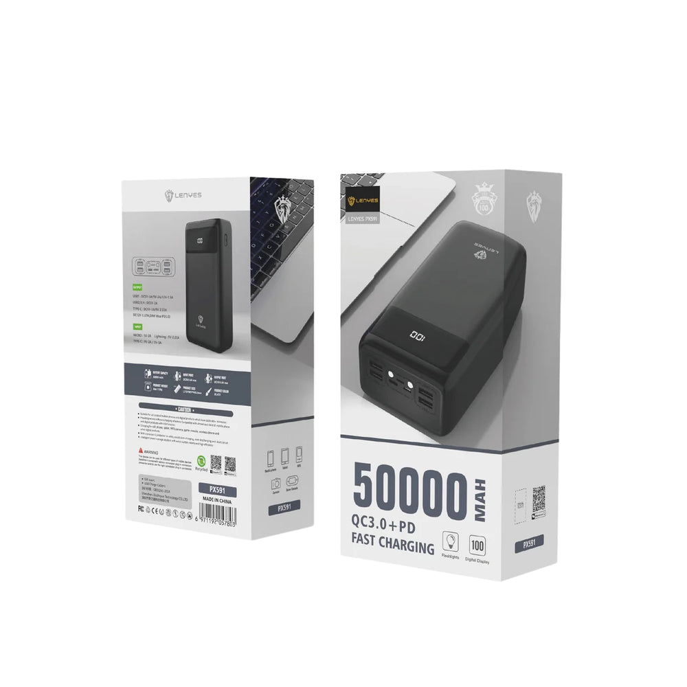 LENYES Power Bank Super capacity-50000mAh PX591