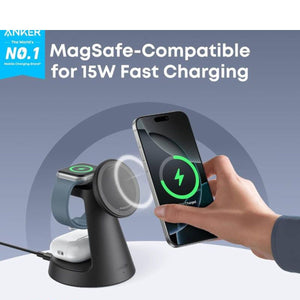 ANKER MagGo Wireless Charging Station cable and charger B25M4G11