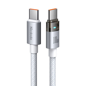 MCDODO CA-5580 Transparent Cable with Charging Light 1.2m