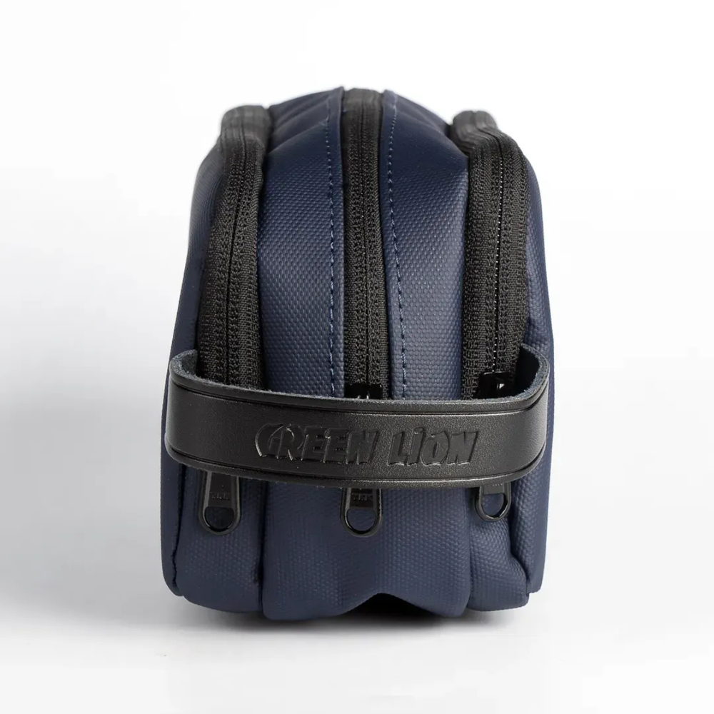 Green Lion Elegant Pouch - Dark Blue