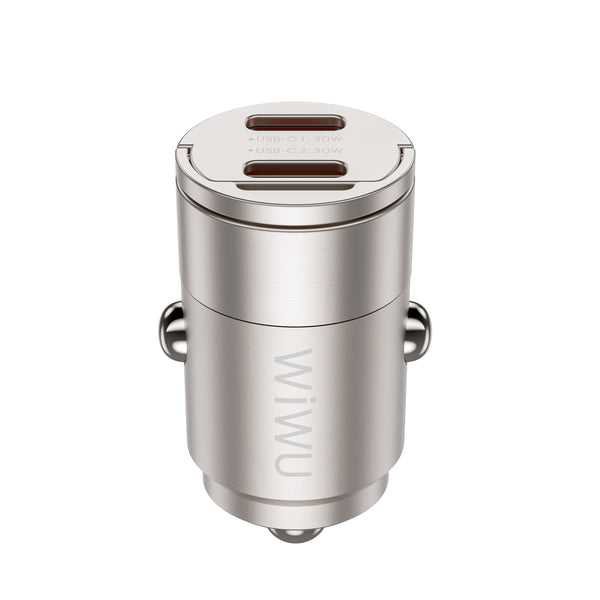 WIWU 30W Nano Dual C Fast Car Charger Wi- QC029