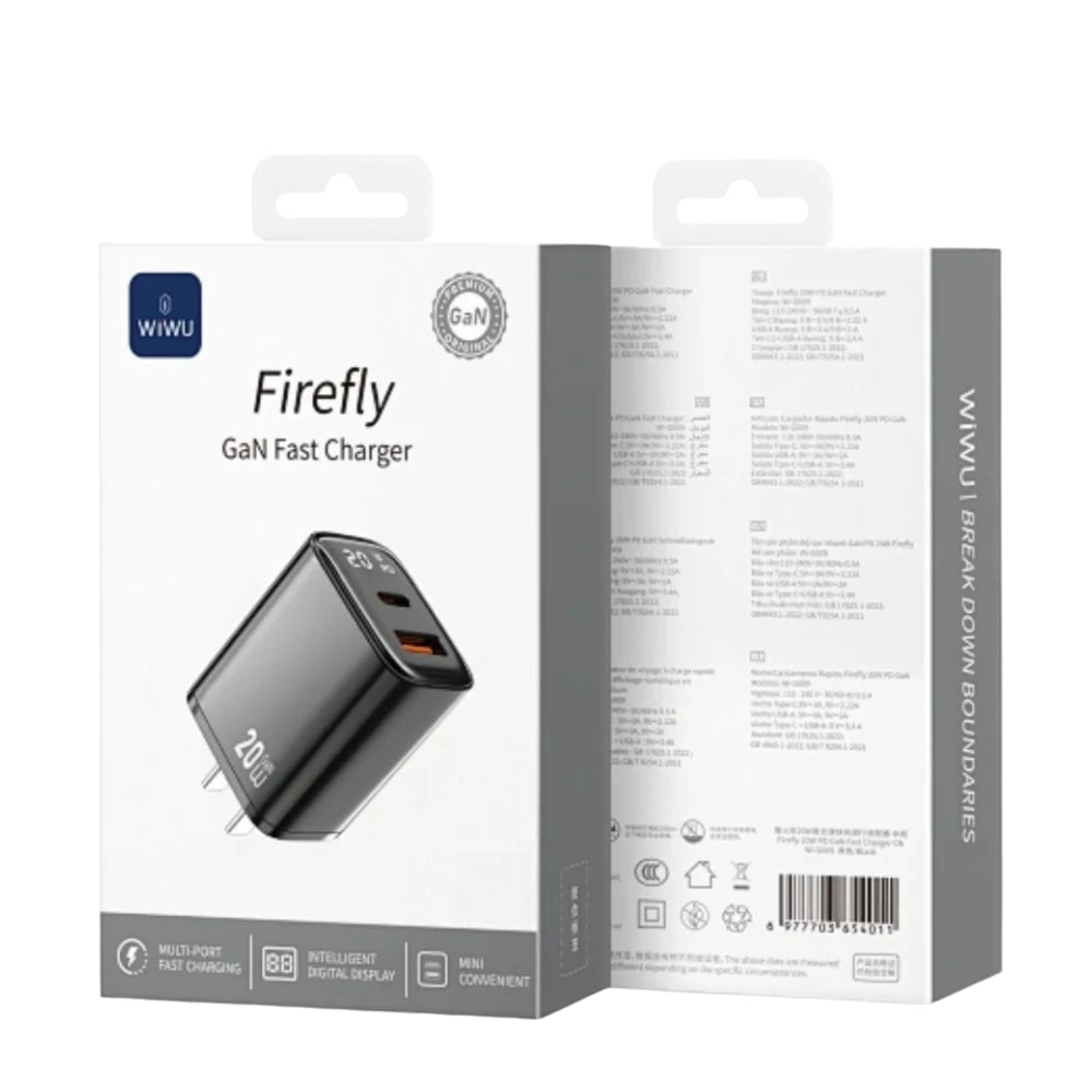 WiWU Firefly GaN Fast Charger Adapter (20W) Wi-G009
