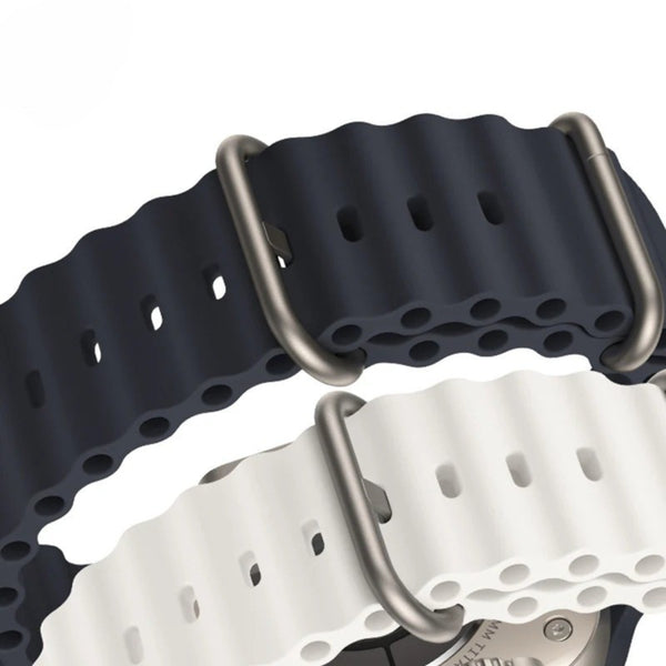 ATB Ocean Double Button Silicone Apple Watch Band