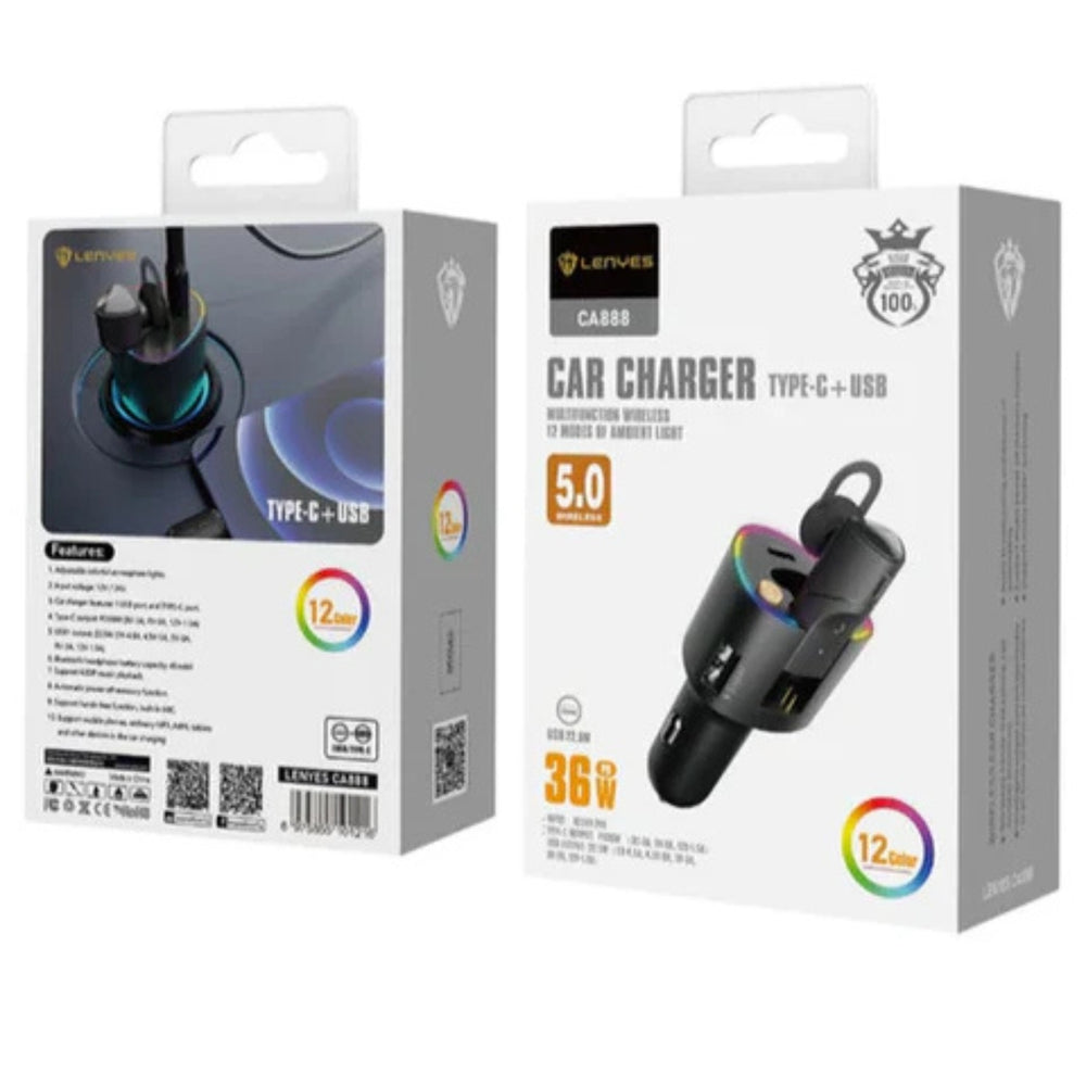 LENYES Dual USB Car Charger CA888