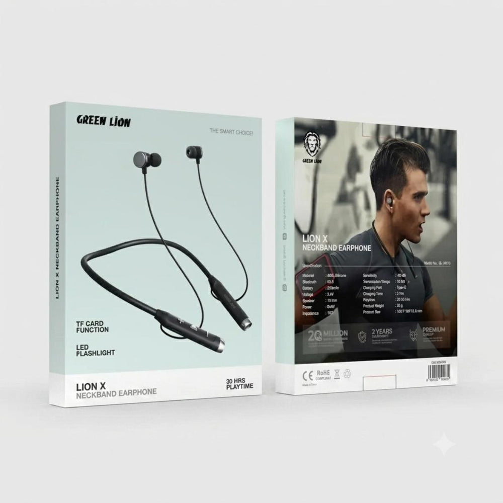 Green Lion X Neckband Wireless Earphones