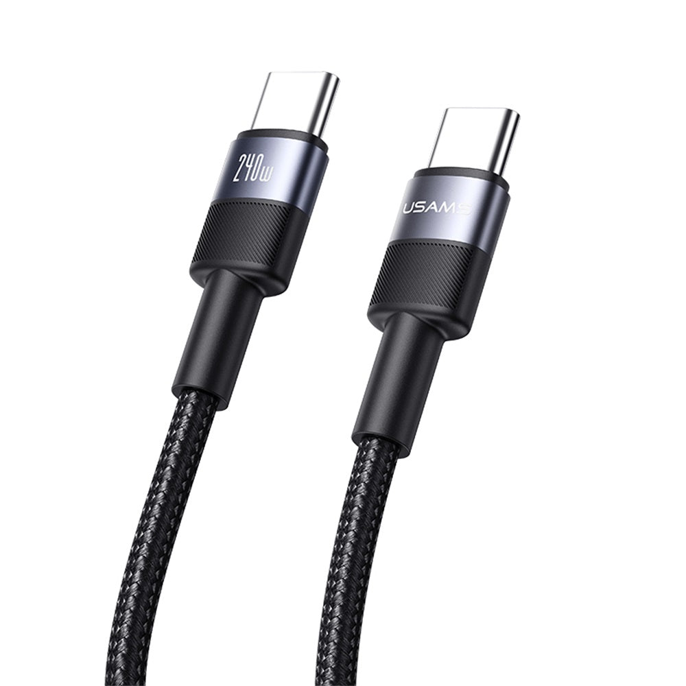 USAMS SJ727 240W Aluminum Alloy Data Cable Type-C To Type-C - SY Series 1.2M