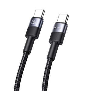 USAMS SJ727 240W Aluminum Alloy Data Cable Type-C To Type-C - SY Series 1.2M