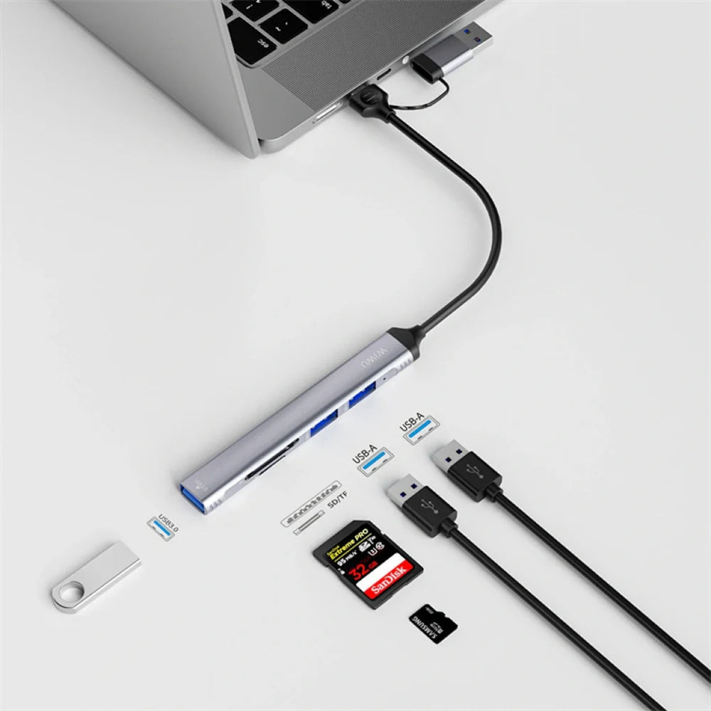 ZOLO 5 in 1 USB- C/USB-A HUB Wi-HB003