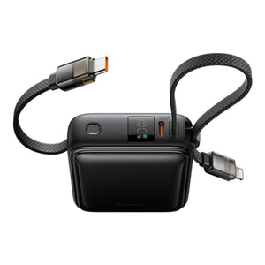 MCDODO MC-2550 22.5W Digital Display 10000mAh Mini Power Bank Built-in Cables(USB-C+Lightning)