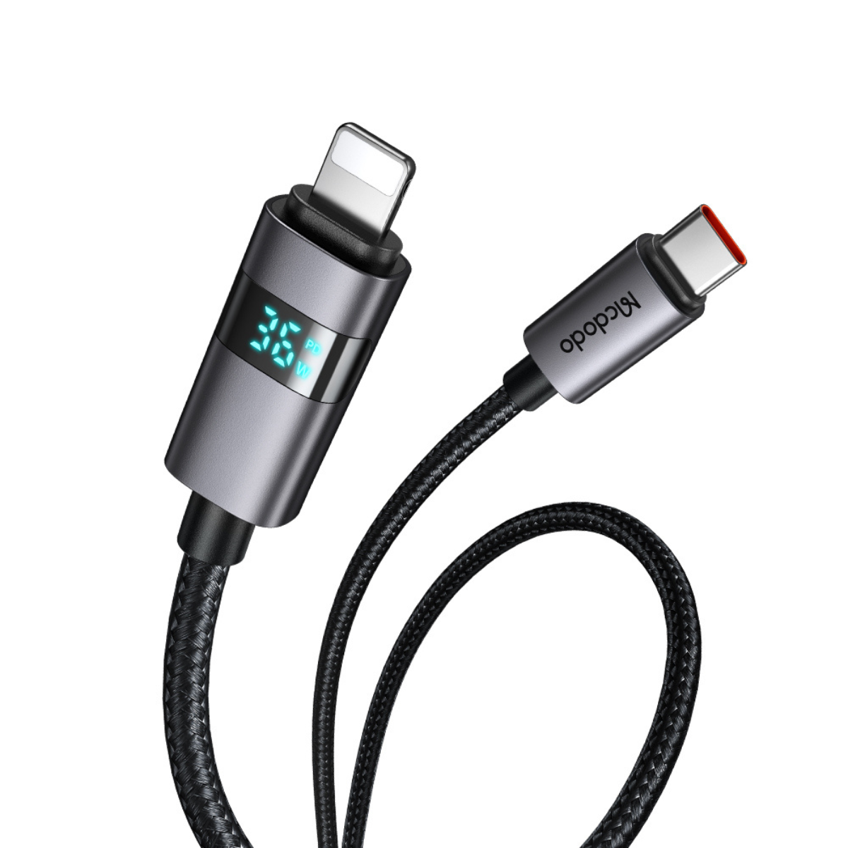 MCDODO CA-6570 Horizontal LED Display 36W USB-C to Lightning Data Cabl